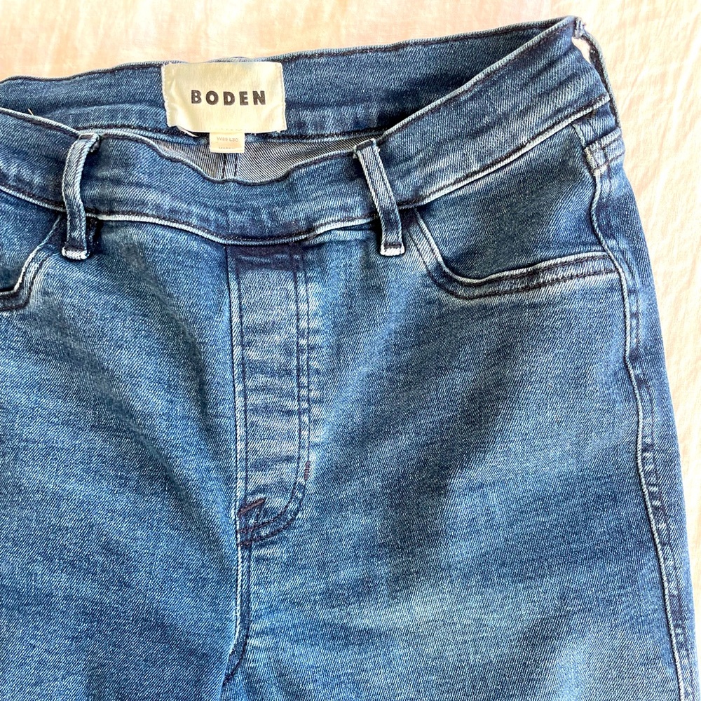 Boden High Rise Pull-On Skinny Jeans